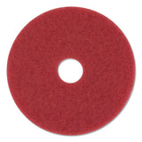 Low-speed Buffer Floor Pads 5100, 14" Diameter, Red, 5-carton