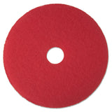 Low-speed Buffer Floor Pads 5100, 19" Diameter, Red, 5-carton