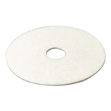Super Polish Floor Pad 4100, 19" Diameter, White, 5-carton