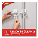 Broom Gripper, 3.12w X 1.85d X 3.34h, White-gray, 2 Grippers-4 Strips