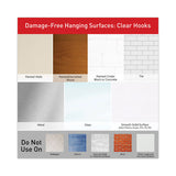 Clear Hooks And Strips, Plastic, Decorating Clips, 20 Clips And 24 Strips-pack