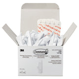General Purpose Wire Hooks, Medium, 3 B Cap, White, 2 Hooks And 4 Strips-pack