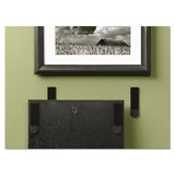 Picture Hanging Strips, Removable, 0.75" X 2.75", Black, 4 Pairs-pack