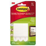 Picture Hanging Strips, Removable, 0.75" X 2.75", White, 3 Pairs-pack
