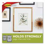Picture Hanging Strips, Removable, Large, 0.63" X 3.63", White, 20 Pairs-pack