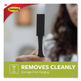 Bath Picture Hanging Strips, Large, Removable, 0.75" X 3.65", Black, 12 Pairs-pack