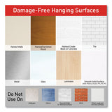 Bath Picture Hanging Strips, Large, Removable, 0.75" X 3.65", Black, 12 Pairs-pack