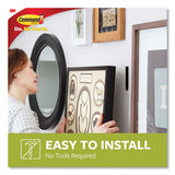 Bath Picture Hanging Strips, Large, Removable, 0.75" X 3.65", Black, 12 Pairs-pack