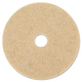 Ultra High-speed Natural Blend Floor Burnishing Pads 3500, 21" Dia., Tan, 5-ct