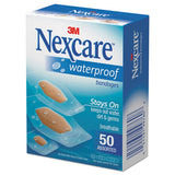 Waterproof, Clear Bandages, Assorted Sizes, 50-box