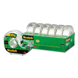 Magic Tape In Handheld Dispenser, 1" Core, 0.75" X 54.17 Ft, Clear, 6-pack