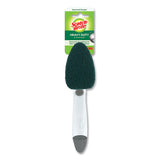 Heavy-duty Soap-dispensing Dishwand, 2 1-2" X 9 1-2", Yellow-green, 4-carton