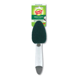 Heavy-duty Soap-dispensing Dishwand, 2 1-2" X 9 1-2", Yellow-green, 4-carton