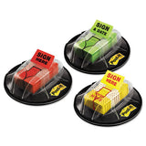 Page Flags In Dispenser, "sign & Date", Bright Green, 200 Flags-dispenser