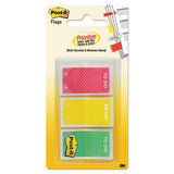 Arrow Message 1" Page Flags, "sign And Date", Green, 2 50-flag Dispensers-pack