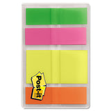 Highlighting Page Flags, 4 Bright Colors, 4 Dispensers, 1-2" X 1 3-4", 35-color