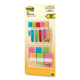 Standard And Arrow Flag Combo Pack, 0.47" And 0.94", Assorted Colors, 320-pack