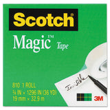 Magic Tape Refill, 1" Core, 0.75" X 36 Yds, Clear