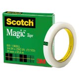 Magic Tape Refill, 3" Core, 0.75" X 72 Yds, Clear