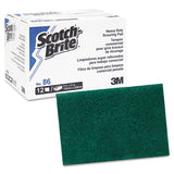Commercial Heavy-duty Scouring Pad, Green, 6 X 9, 12-pack