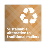 Curbside Recyclable Padded Mailer, #5, Self-adhesive Closure, 12 X 17.25, Natural Kraft, 100-carton