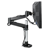 Dual-swivel Monitor Arm, 4.5w X 19.5d X 18.5h, Black-gray