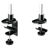 Dual-swivel Monitor Arm, 4.5w X 19.5d X 18.5h, Black-gray