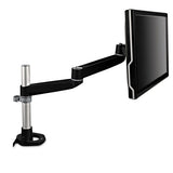 Dual-swivel Monitor Arm, 4.5w X 19.5d X 18.5h, Black-gray