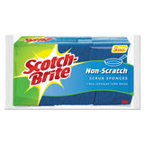 Non-scratch Multi-purpose Scrub Sponge, 4 2-5 X 2 3-5, Blue, 3-pack