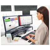 Adjustable Monitor Stand, 16 X 12 X 1 3-4 To 5 1-2, Black