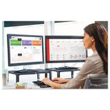 Adjustable Monitor Stand, 16 X 12 X 1 3-4 To 5 1-2, Black