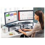 Adjustable Monitor Stand, 16 X 12 X 1 3-4 To 5 1-2, Black