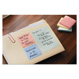 Recycled Pop-up Notes, 3 X 3, Assorted Helsinki Colors, 100-sheet, 12-pack