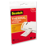 Laminating Pouches, 5 Mil, 5.38" X 3.75", Gloss Clear, 20-pack