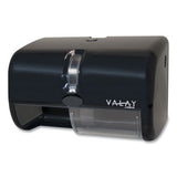Morsoft Plastic Small Core Tissue Dispenser, 11.5" X 6.5", Black