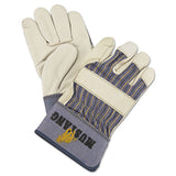 Mustang Leather Palm Gloves, Blue-cream, X-large, Dozen