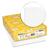 Classic Laid Stationery, 93 Bright, 24 Lb, 8.5 X 11, Avon White, 500-ream