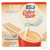 Liquid Coffee Creamer, Original, 0.38 Oz Mini Cups, 180-carton