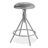 6500 Series Height Adjustable Heavy Duty Padded Swivel Stool, Supports 500lb, 24"-30" Seat Height, Gray,ships In 1-3 Bus Days