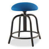 6800 Series Height Adj Fabric Padded Seat Stool, Support 300lb, 18"-25" Ht, Cobalt Blue Seat/black Base,ships In 1-3 Bus Days