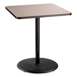 Cafe Table, 36w X 36d X 42h, Square Top/round Base, Gray Nebula Top, Black Base, Ships In 1-3 Business Days