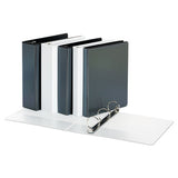 Economy Round Ring View Binder, 3 Rings, 1" Capacity, 11 X 8.5, Black