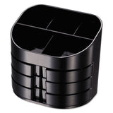 Double Supply Organizer, 11-compartment, 6 1-2w X 4 3-4d X 5 3-4h, Black