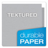 Twin-pocket Folders With 3 Fasteners, Letter, 1-2" Capacity, Gray, 25-box