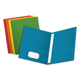 Twin-pocket Folders With 3 Fasteners, Letter, 1-2" Capacity, Green, 25-box