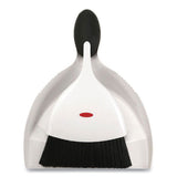 Good Grips Dust Pan And Brush, 12 X 9, Plastic, White