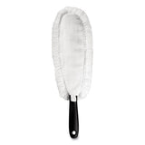 Good Grips Microfiber Duster, 4 X 12 Orange Duster Head, 6" Black Handle