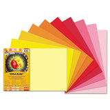 Tru-ray Construction Paper, 76lb, 12 X 18, Assorted Cool-warm Colors, 25-pack