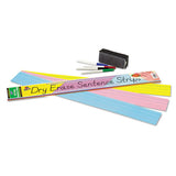 Dry Erase Sentence Strips, 12 X 3, Assorted, 20 Per Pack