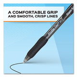 Profile Retractable Gel Pen, Fine 0.5 Mm, Black Ink, Translucent Black Barrel, 36-pack
